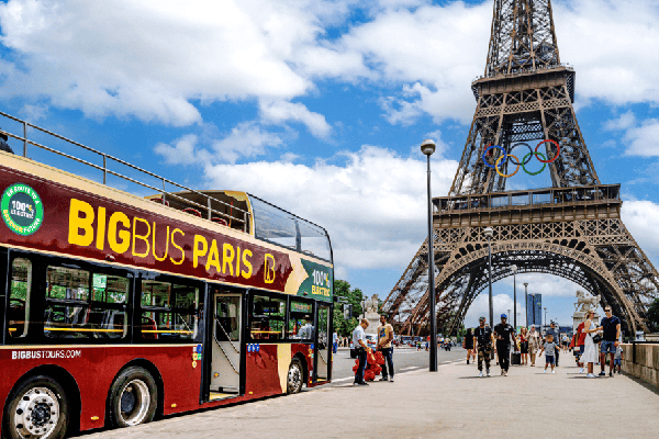 Paris : visite en Big Bus à arrêts multiples avec croisière en option par Guide Francophone